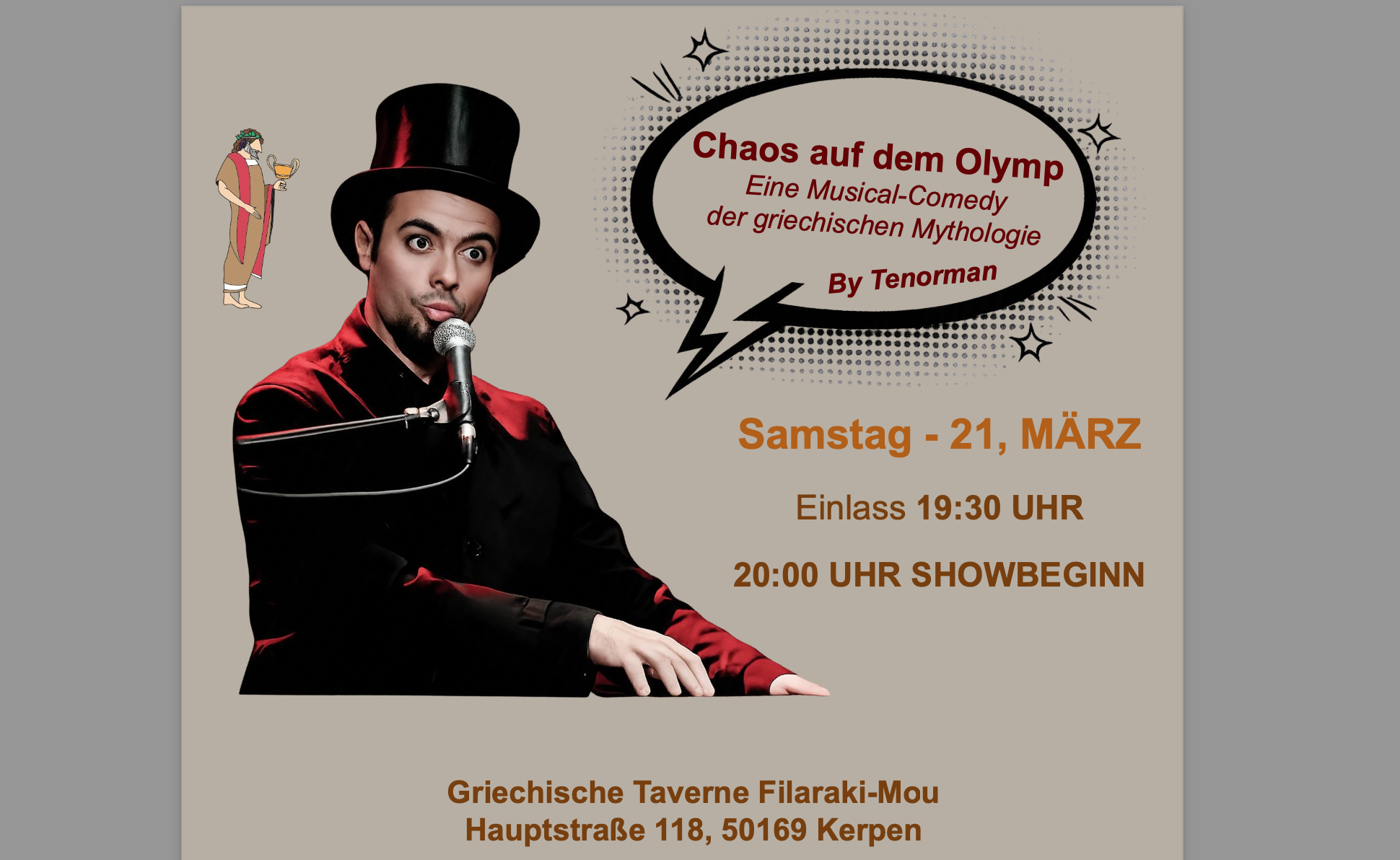 Chaos auf dem Olymp / 21. März, 2026 -Köln Kerpen